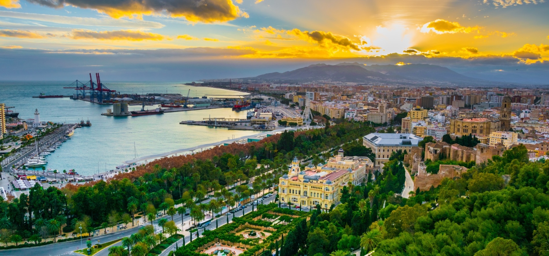 Vista panorámica Málaga