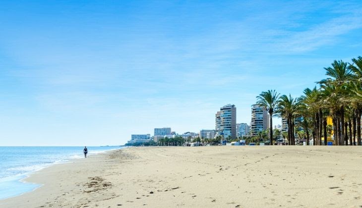 Costa del Sol with children quiet beaches Playamar