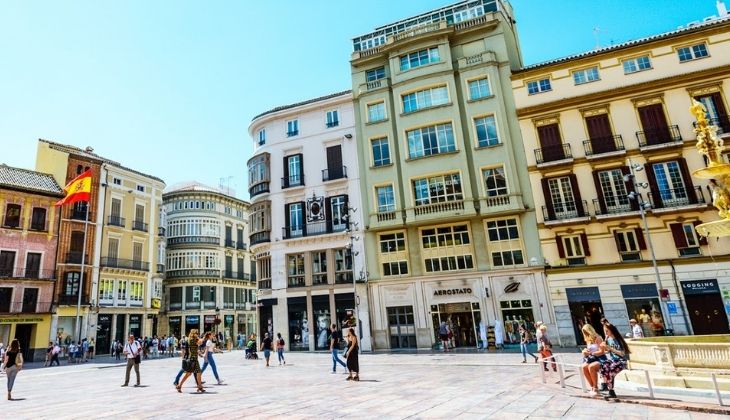 Plaza de la Merced, centro histórico de Málaga