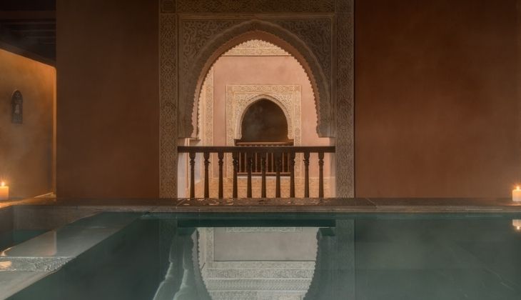 Arab baths, winter in Malaga Spain 