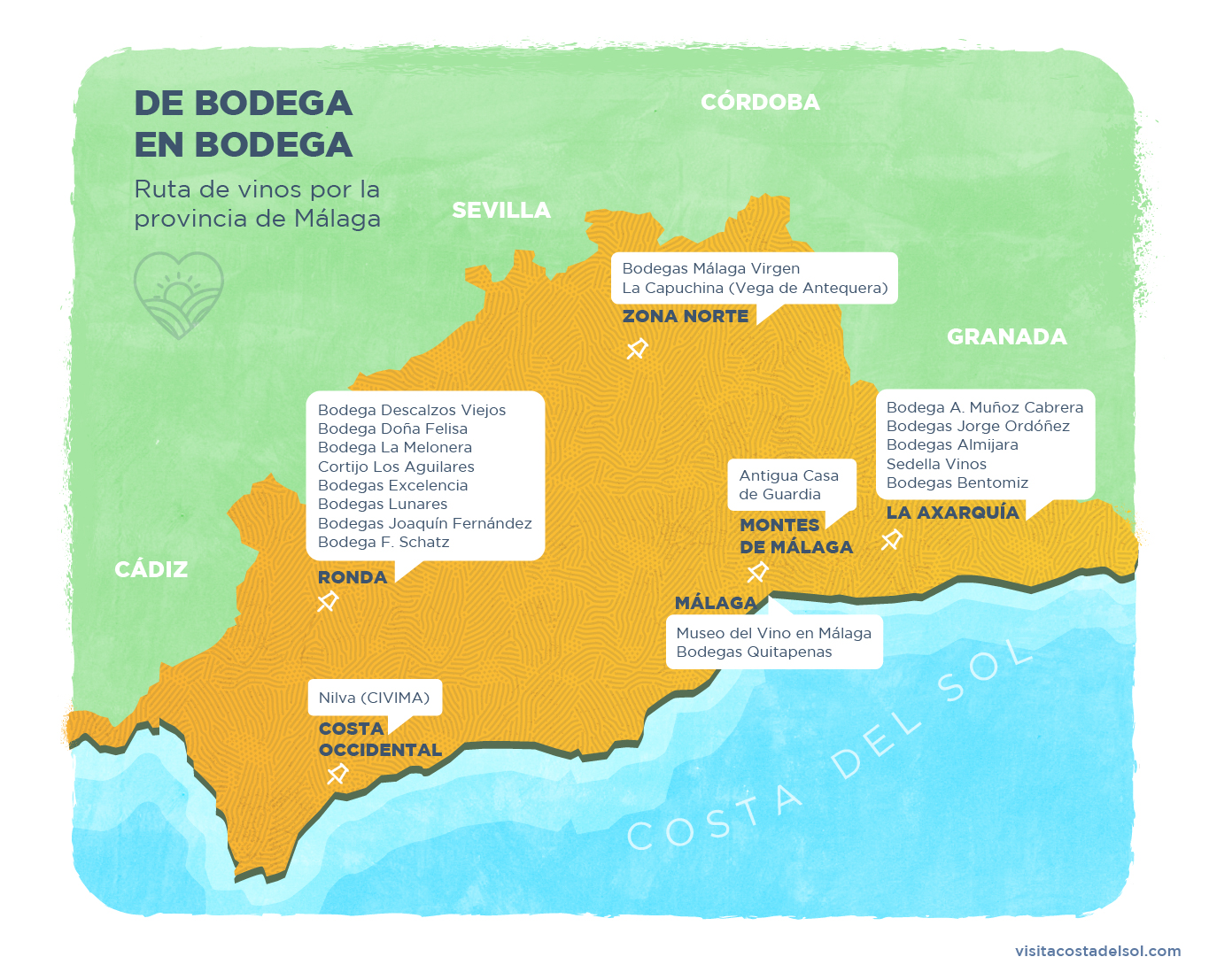 ruta de vinos por la provincia de Málaga